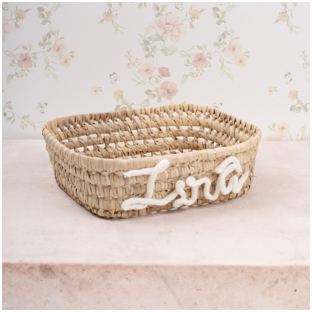 Panier en osier personnalisé